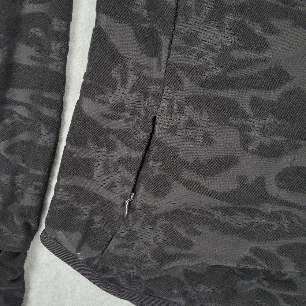 Nike Trail Running Quarter Zip Pullover Womens L Burnout Textured Camo Thumb‎